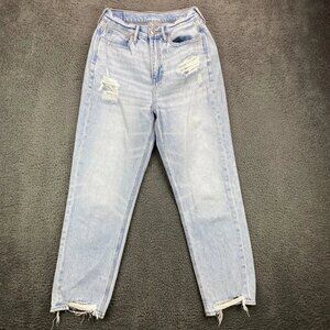 American Eagle Mom Womens Light Wash Jeans